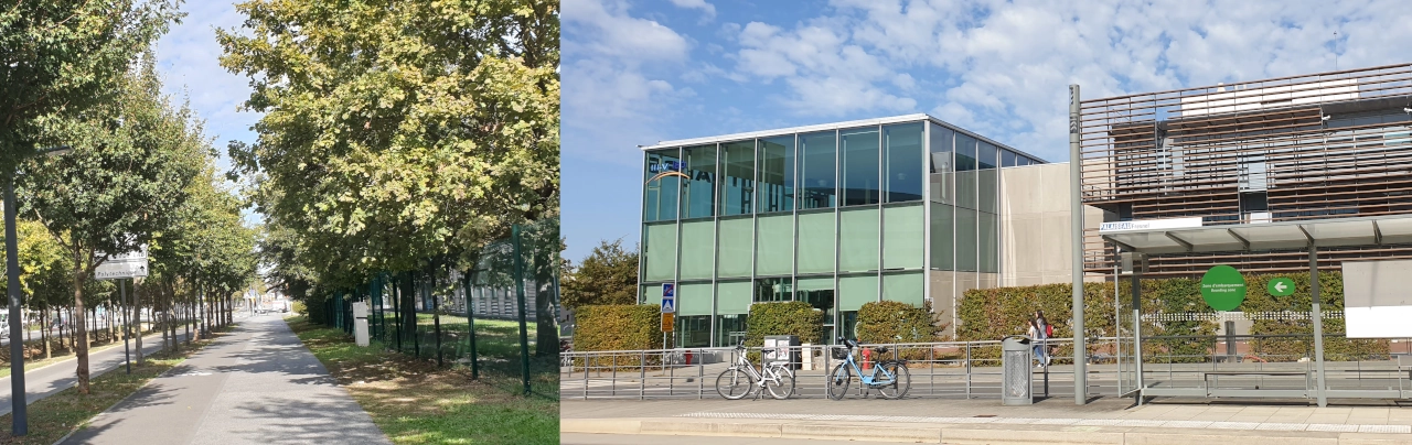  Photographies of the Plateau de Saclay and the III-V Lab building